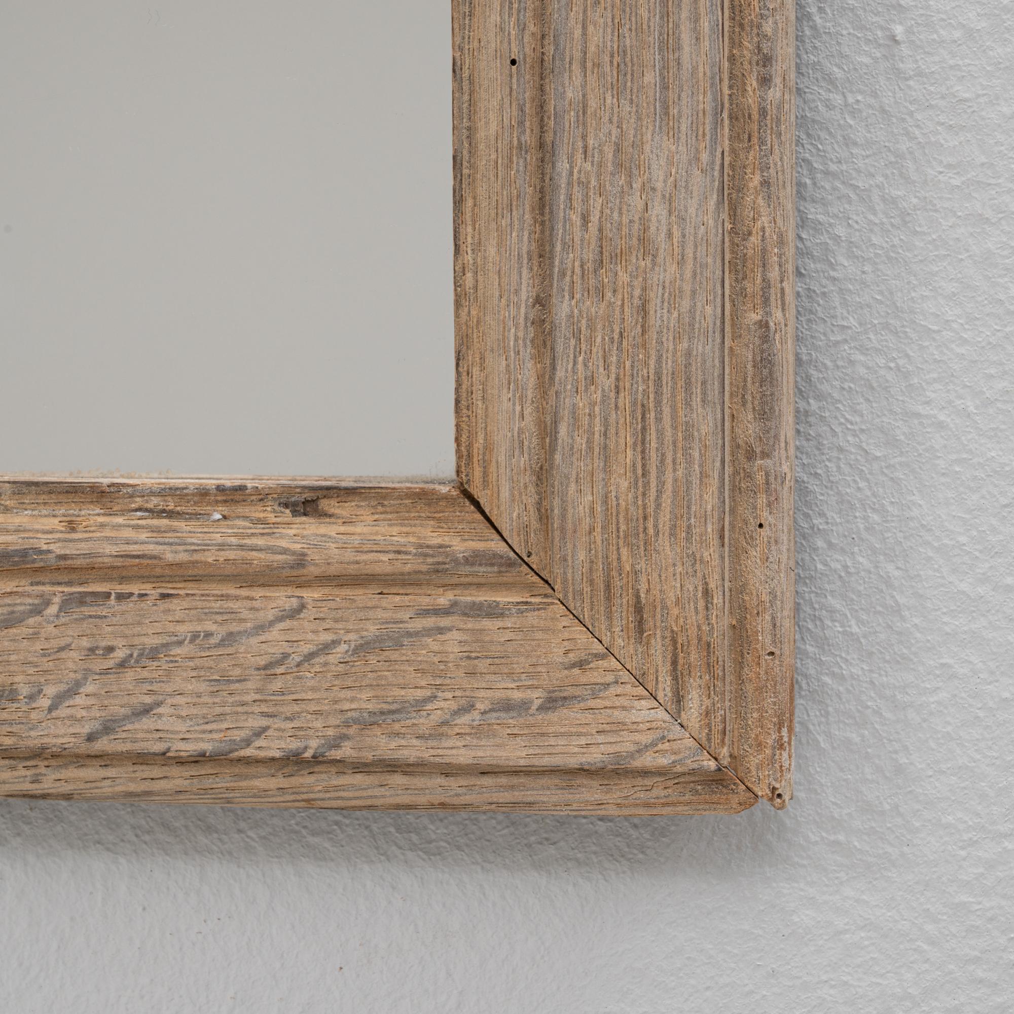 Coppia di specchi da parete francesi del 1900 in Oak in vendita 3