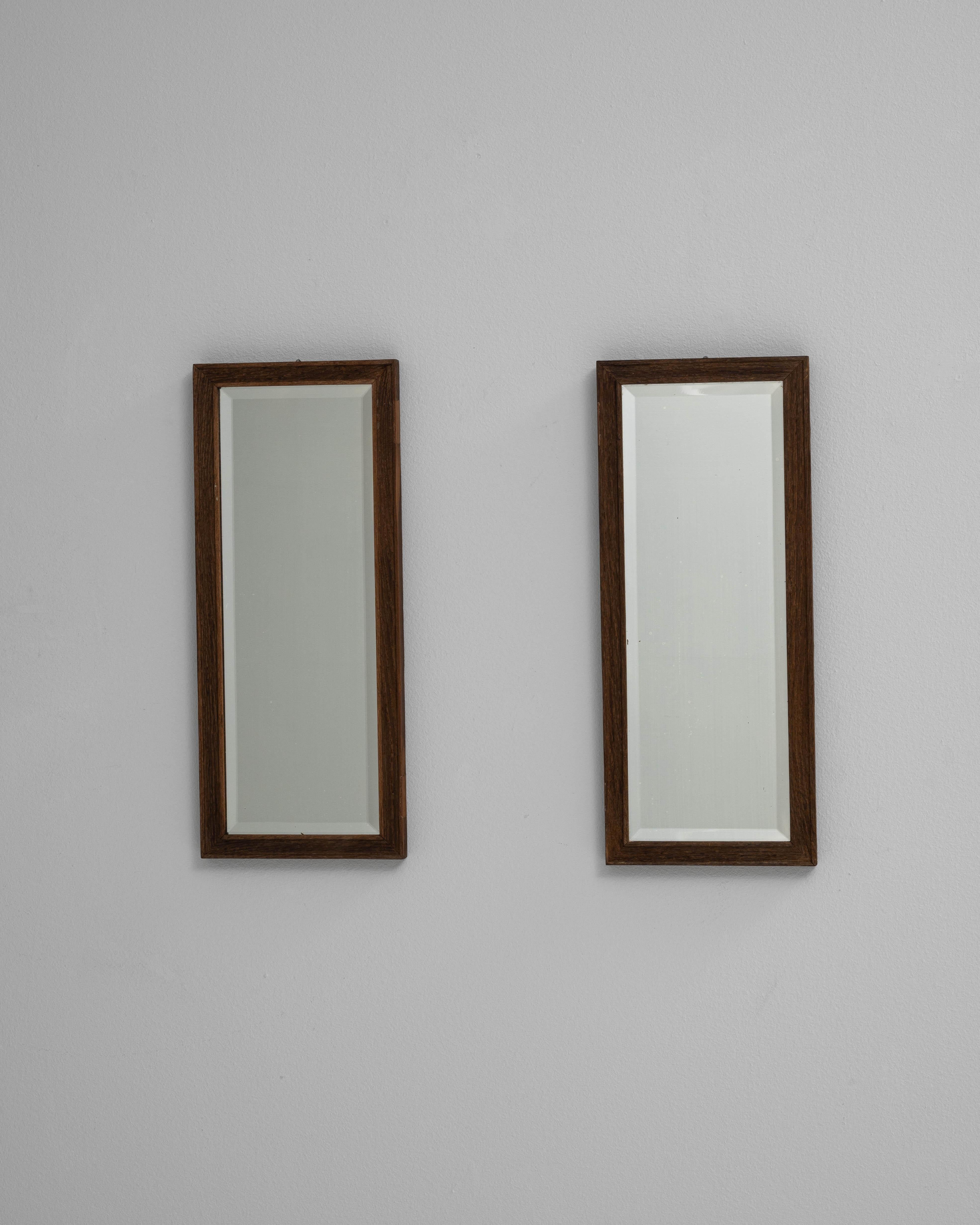 Francese Coppia di specchi francesi in legno del 1900 in vendita