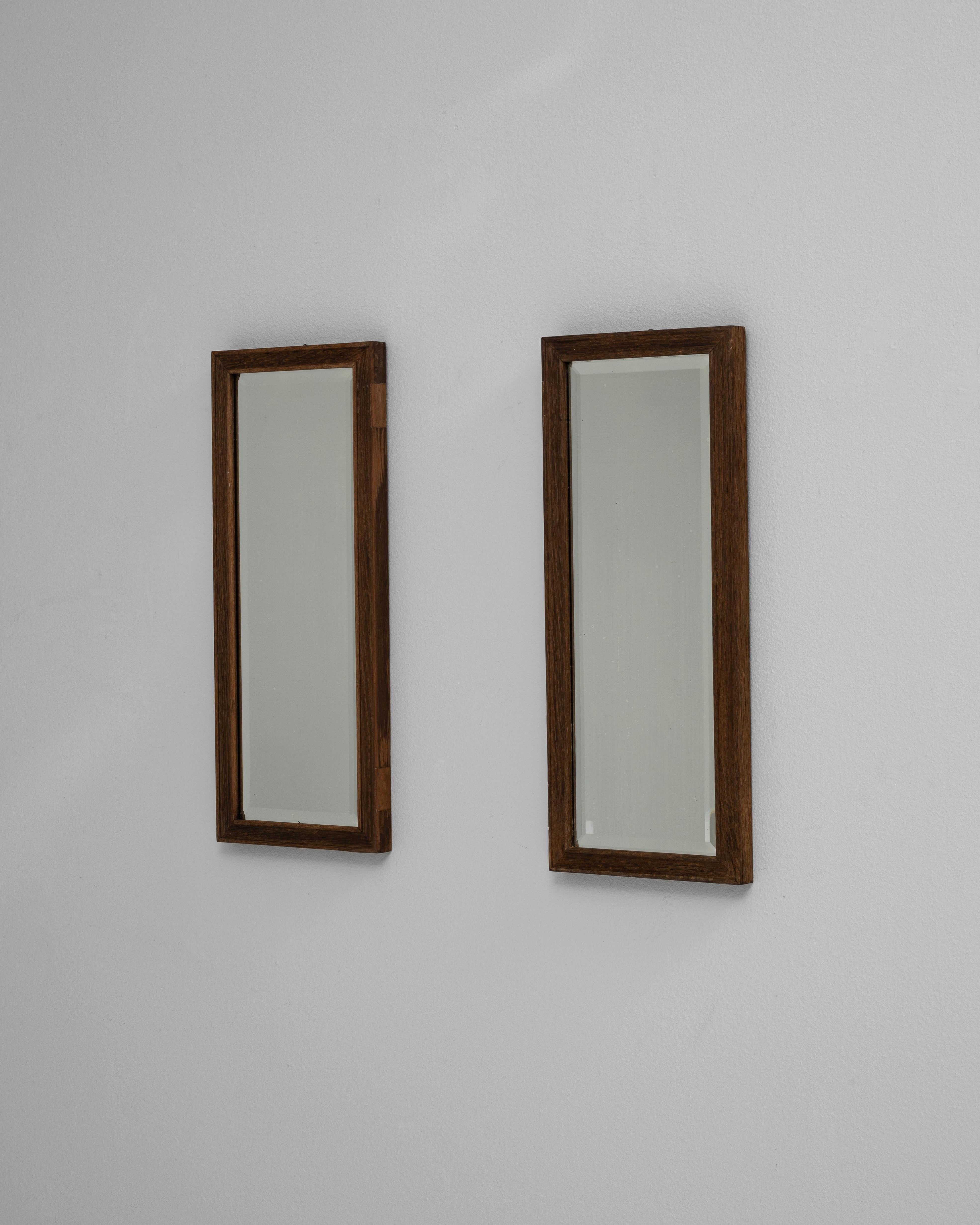 XX secolo Coppia di specchi francesi in legno del 1900 in vendita