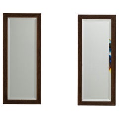 Coppia di specchi francesi in legno del 1900