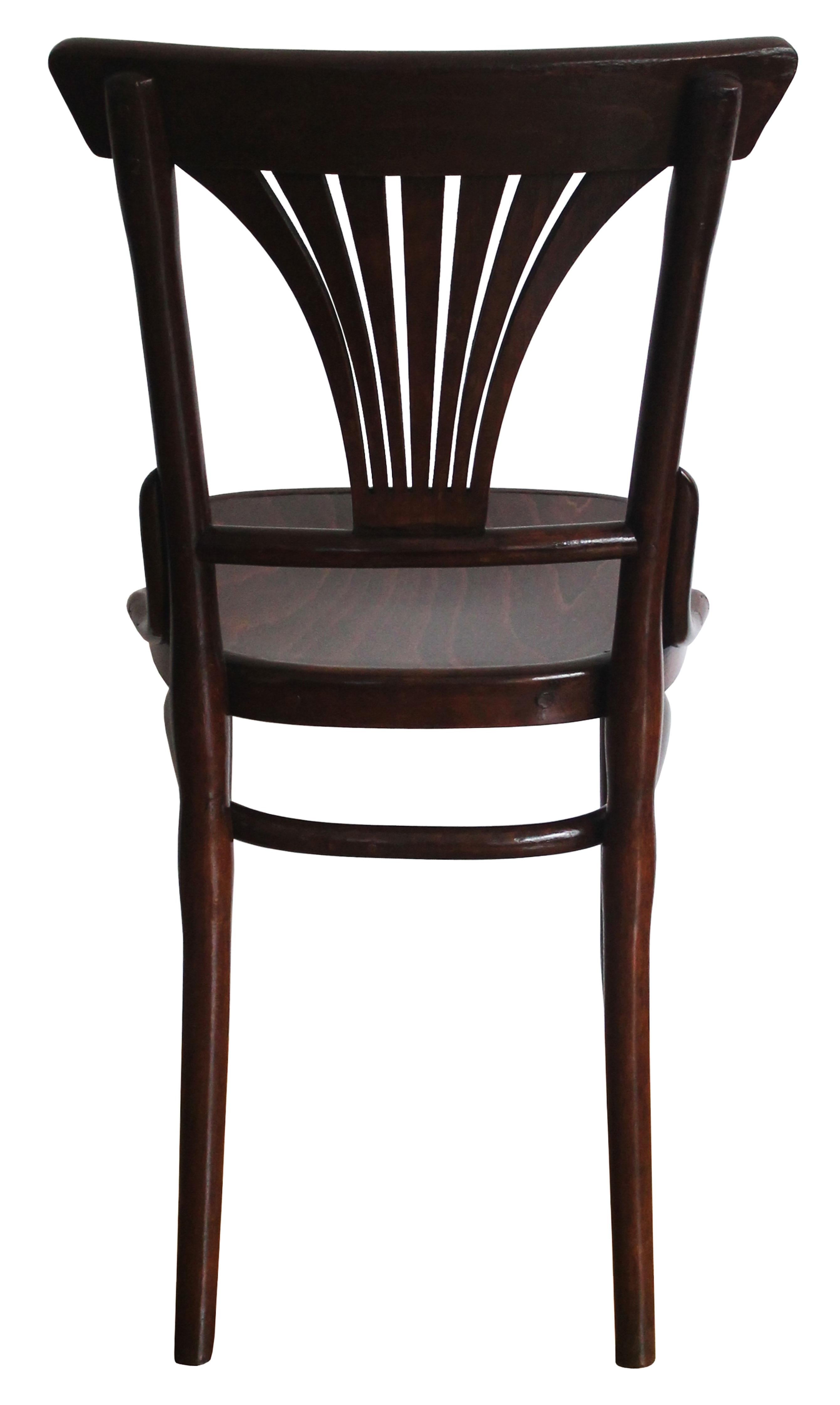 Paar Esszimmerstühle Modell Nr.221 von Gebrüder Thonet aus dem Jahr 1910 (Lackiert) im Angebot