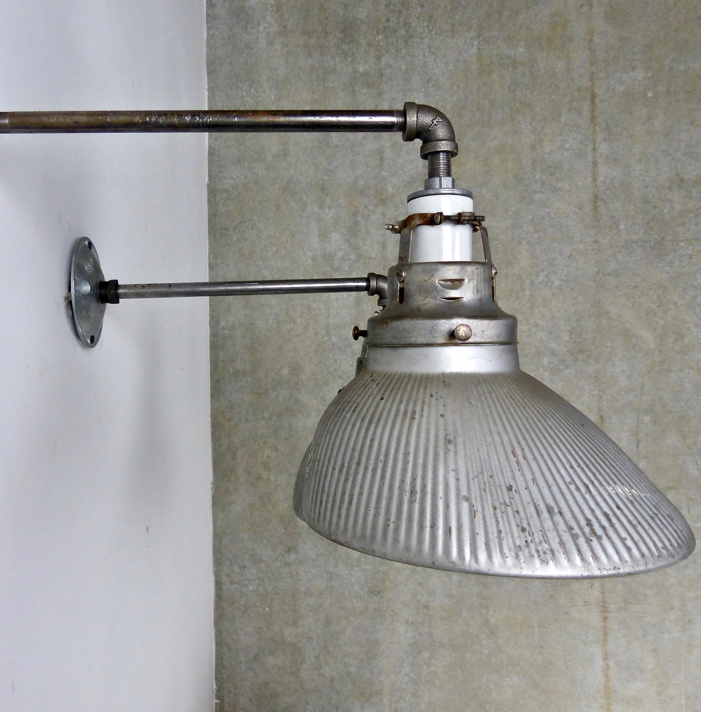 Industrial Pair of 1920 Mercury X-Ray Wall-Mounted Lights by Curtis Lighting Co.