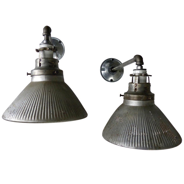 Pair Of 1920 Mercury X Ray Wall Mounted Lights By Curtis Lighting Co