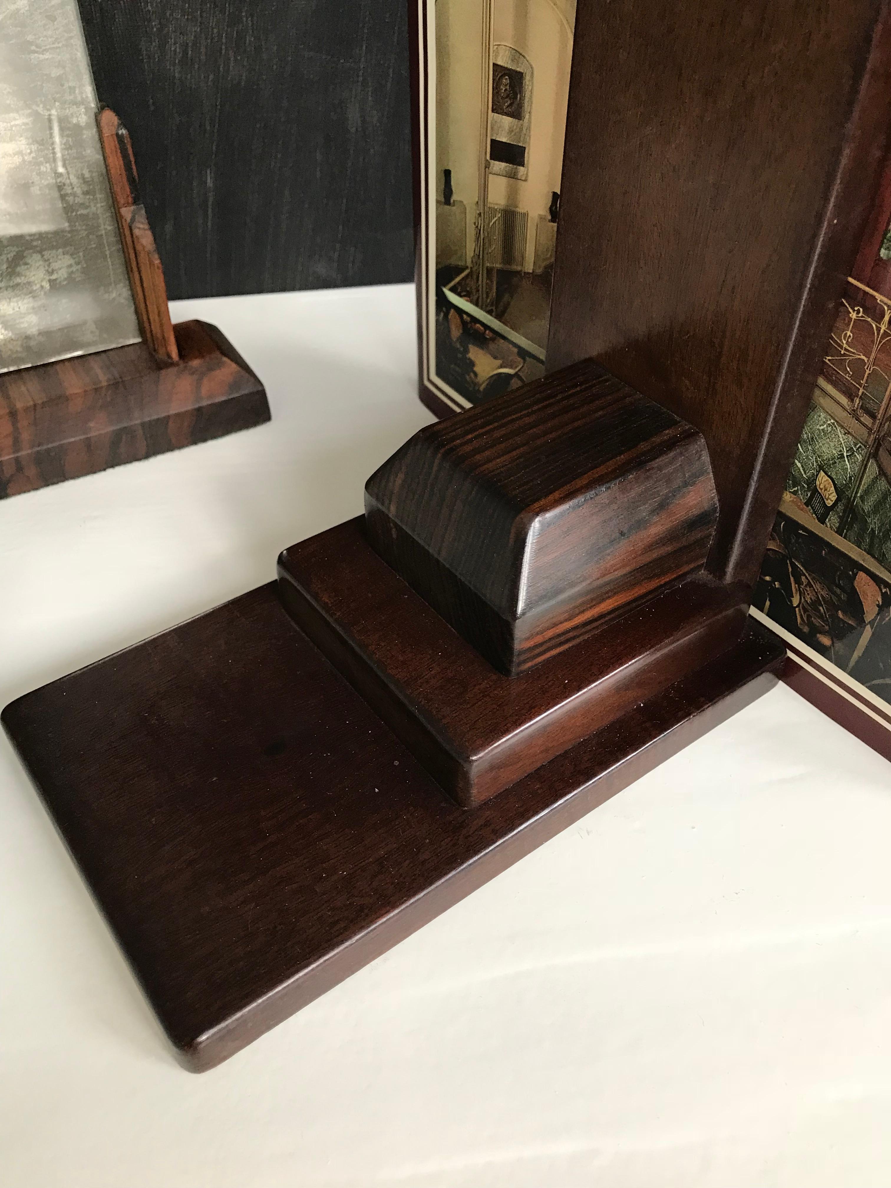 Pair of 1920s Amsterdam School Solid Hardwood Large Bookends For Sale 12