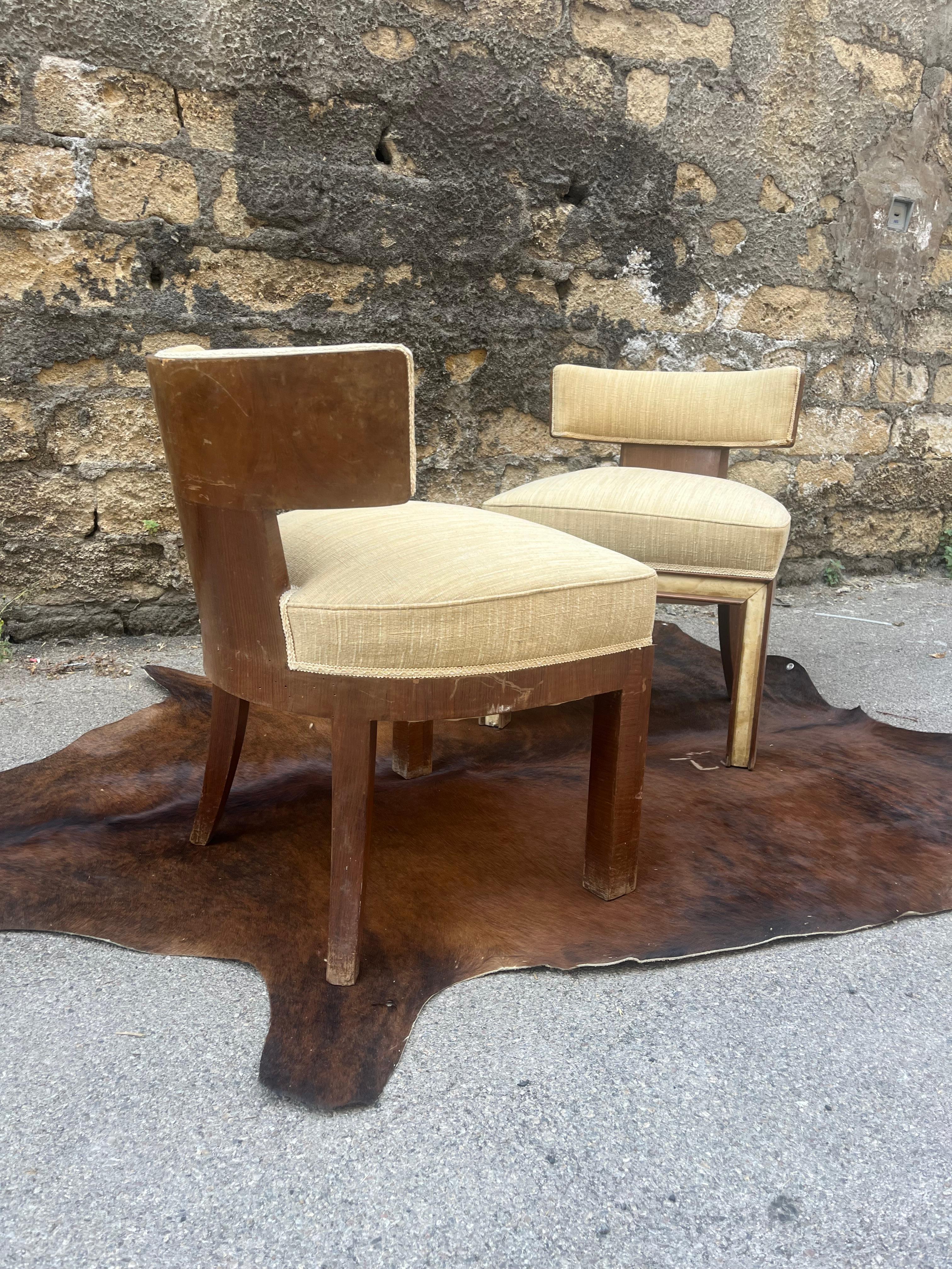 Early 20th Century Pair of 1920s Armchairs by Studio BBPR in vendita