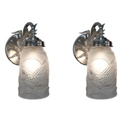 Pair of 1920's Art Deco Wall Sconces