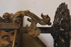 Pair of 1920's brass sconces with dragons