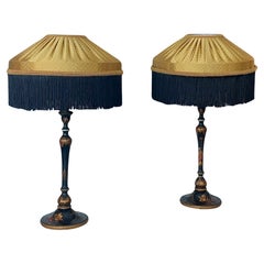 Pair of 1920's Chinoiserie Table Lamps