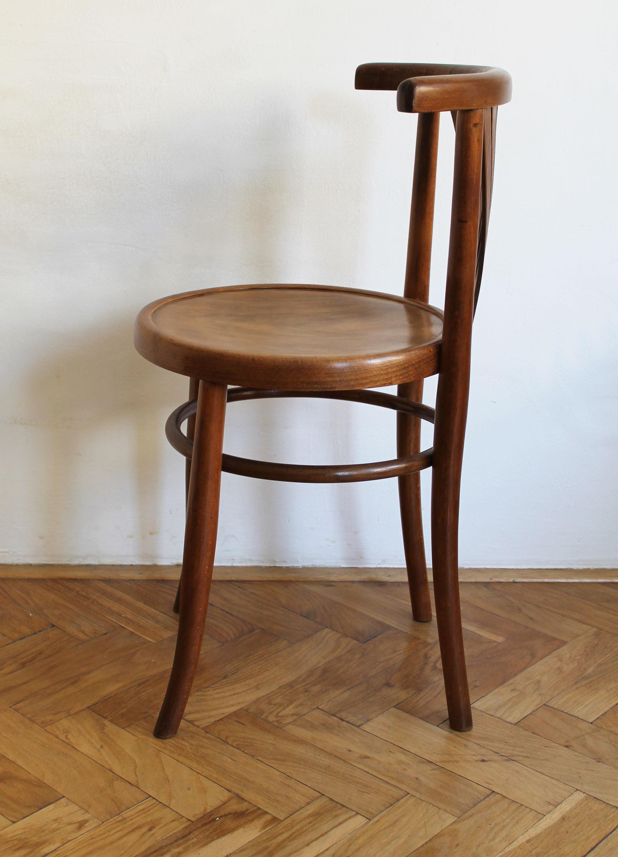 Ukrainian Pair of 1920's dining chairs by Ungvar Uzhorod  For Sale