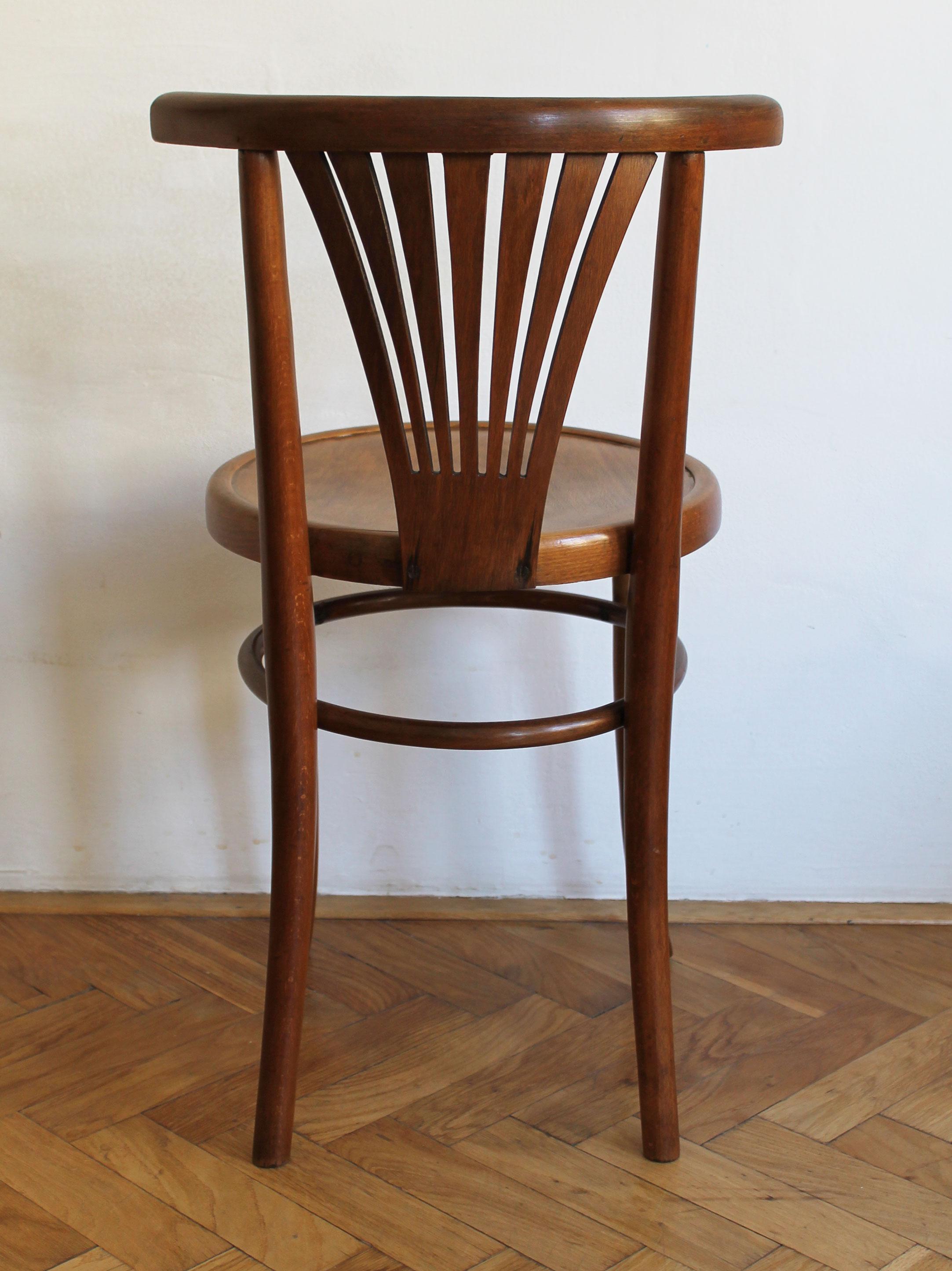 Early 20th Century Pair of 1920's dining chairs by Ungvar Uzhorod  For Sale