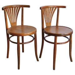 Pair of 1920's dining chairs by Ungvar Uzhorod 