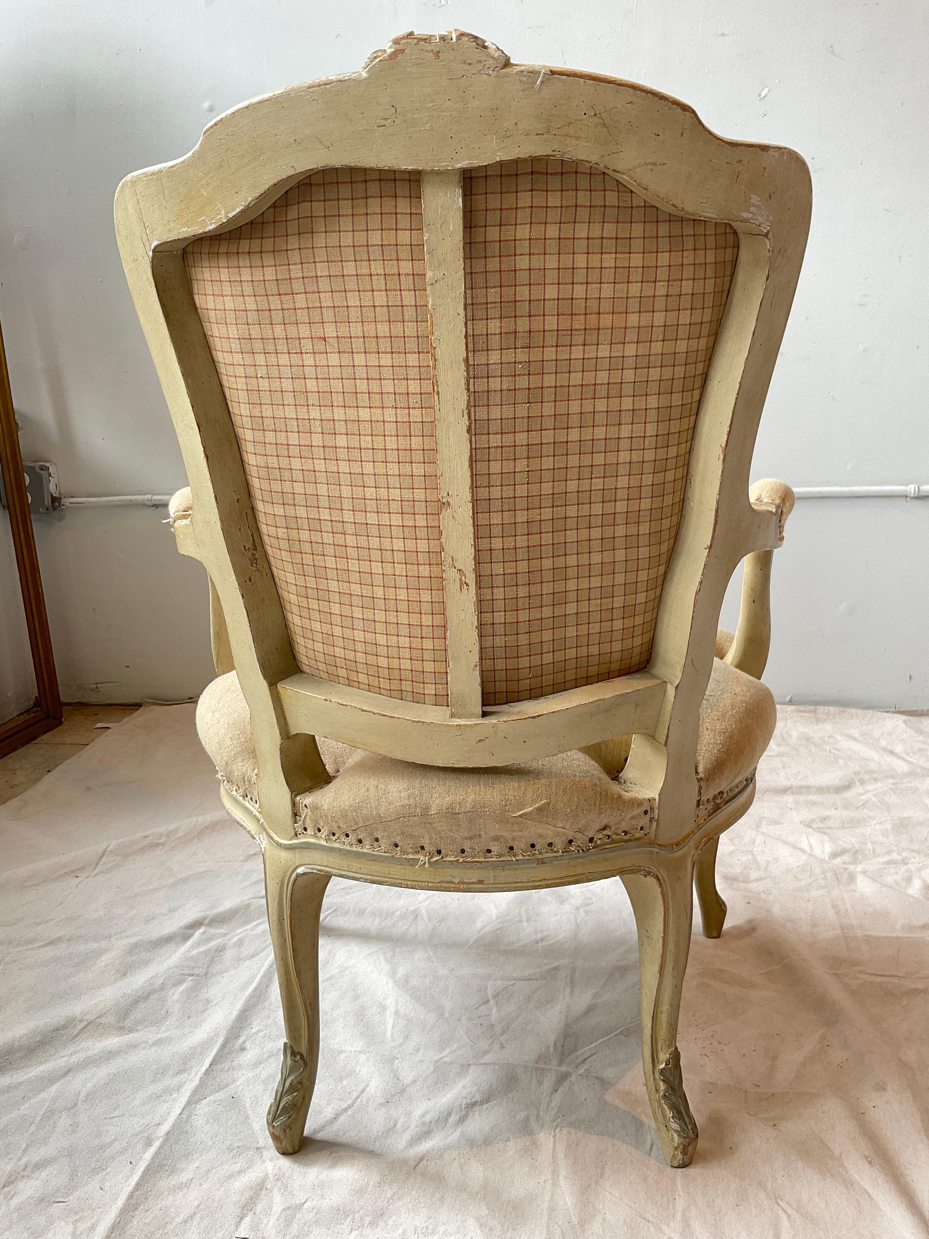 Pair of 1920s French Bergere  Chairs For Sale 1