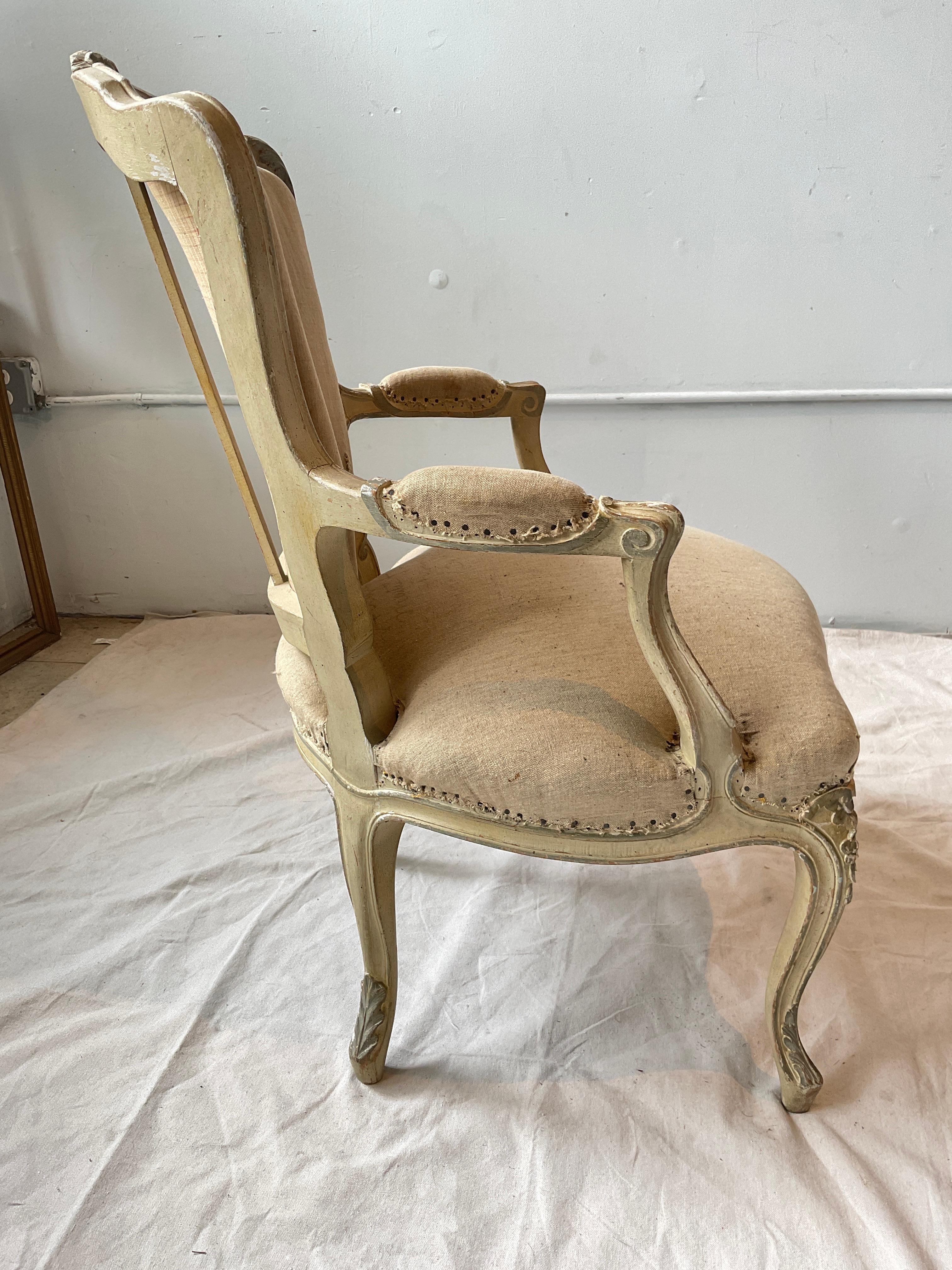 Pair of 1920s French Bergere  Chairs For Sale 2
