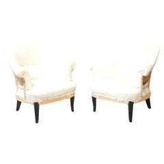 Vintage Pair of 1920's French tub chairs