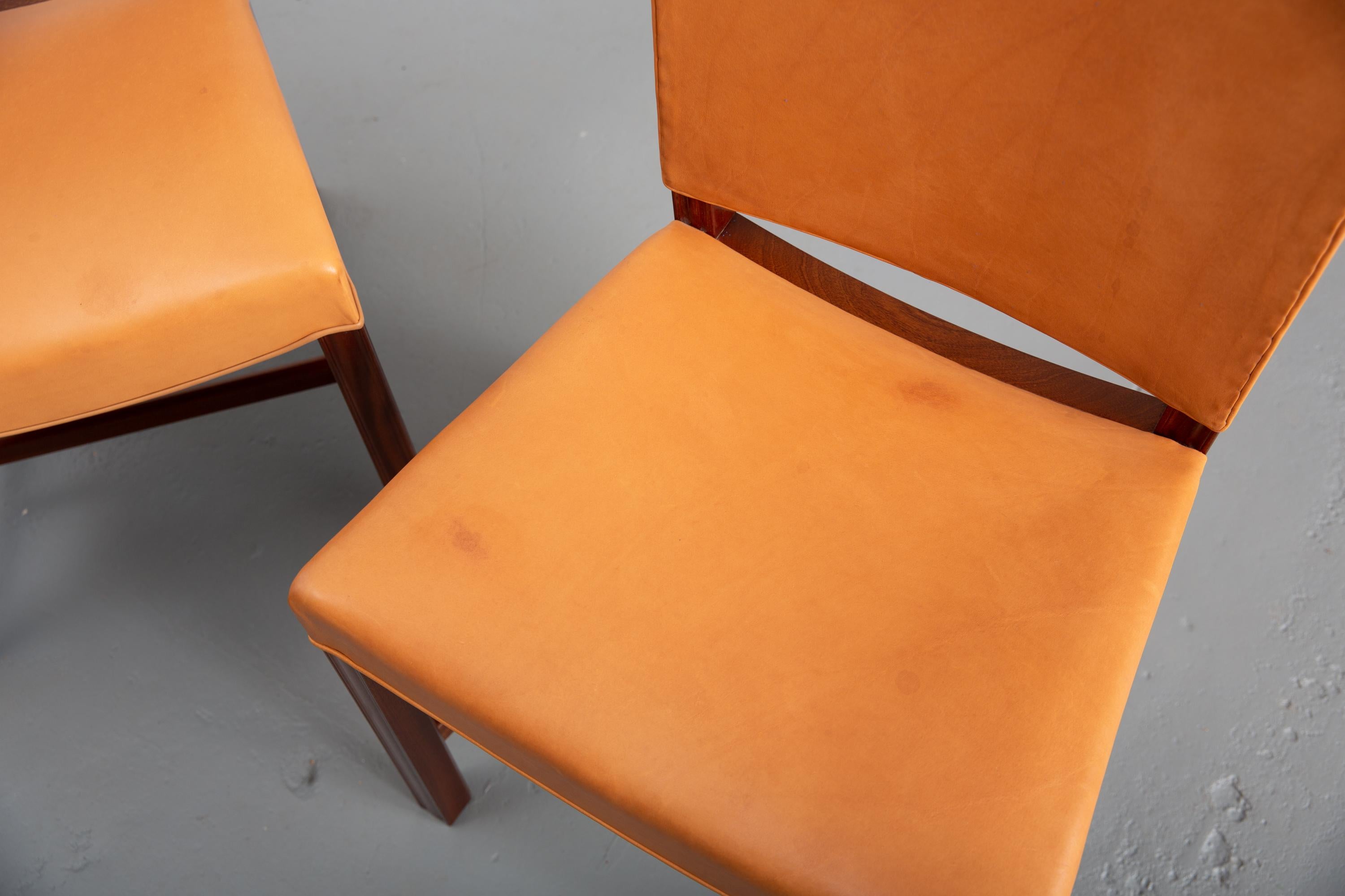 Scandinavian Modern Pair of 1920s Kaare Klint Sidechairs
