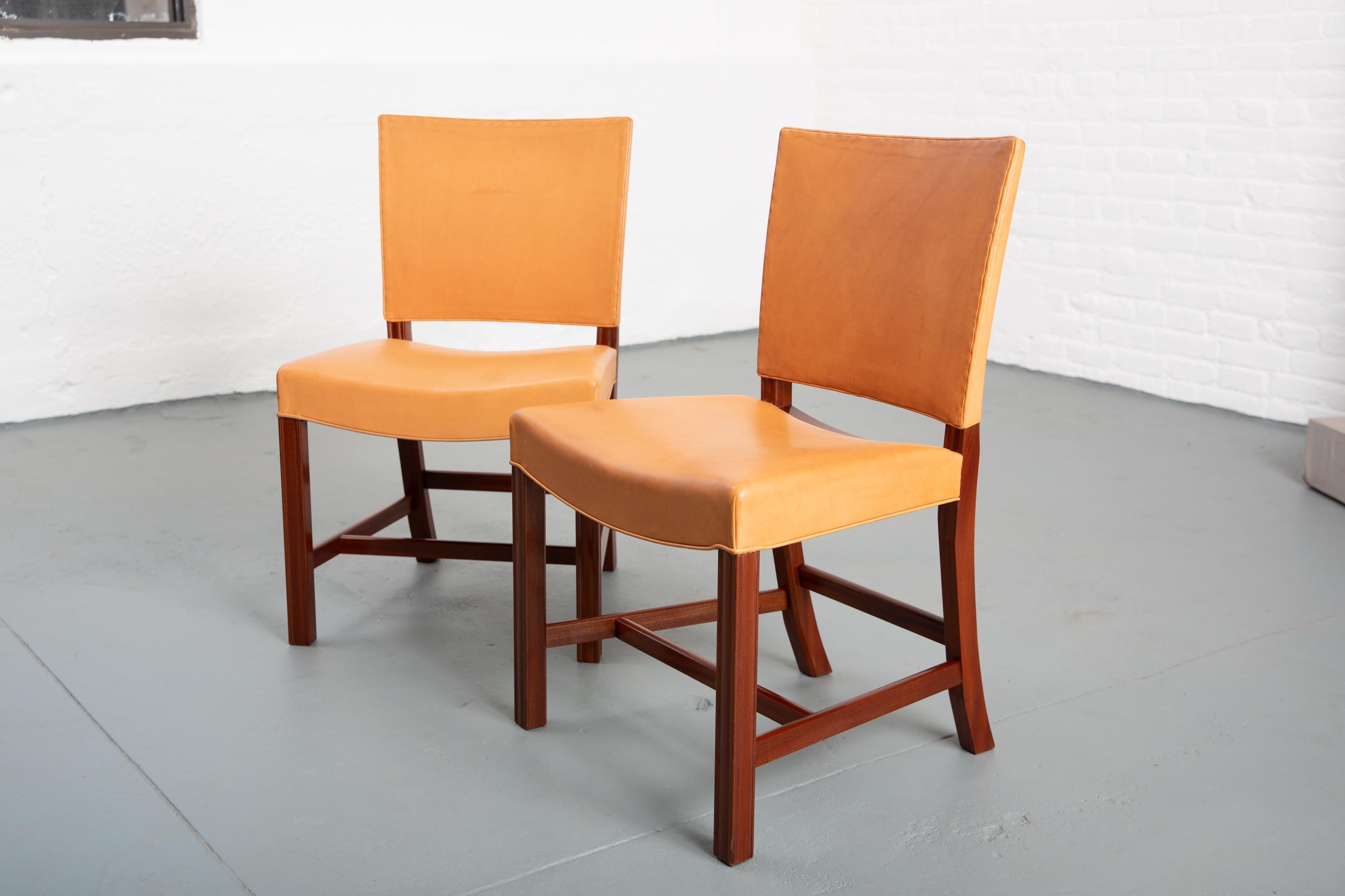 Pair of 1920s Kaare Klint Sidechairs In Good Condition In New York, NY