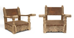 Pareja de sillones rústicos Country Weathered