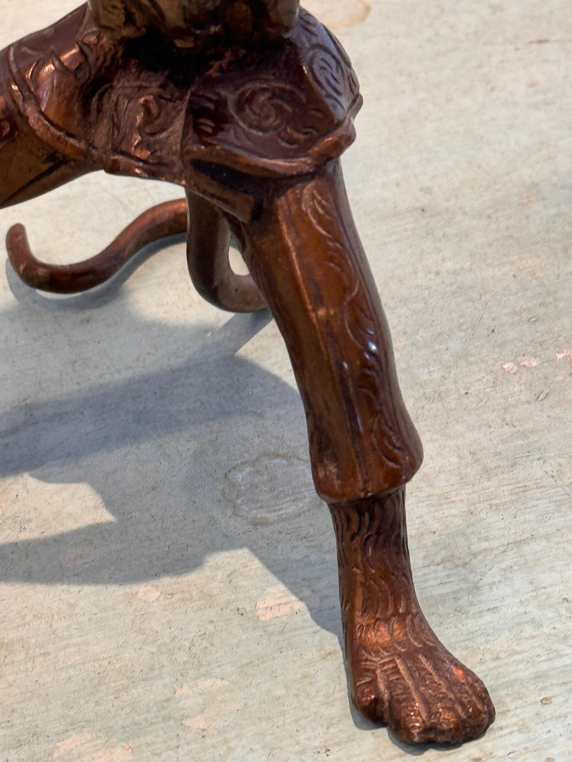 Pair of 1920s Monkey Candelabras 4