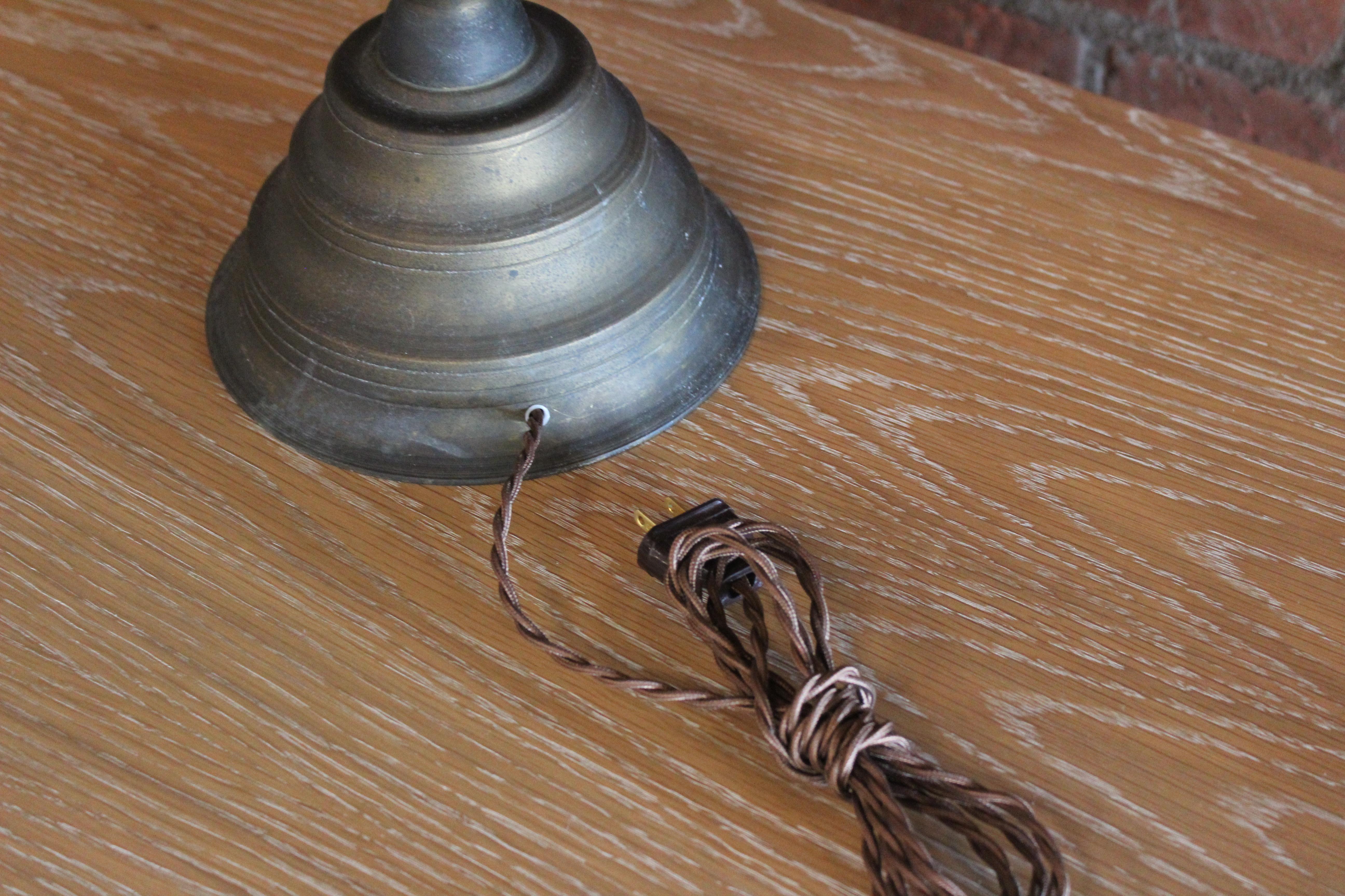 Pair of 1920s Turkish Brass Candlestick Table Lamps 11