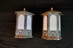 Pair of 1920's Outdoor Sconces