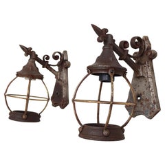 Pair of 1920
s outdoor sconces