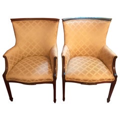 Pair of 1920s Upholstered Armchairs