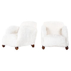 Pair of 1930 armchairs, France