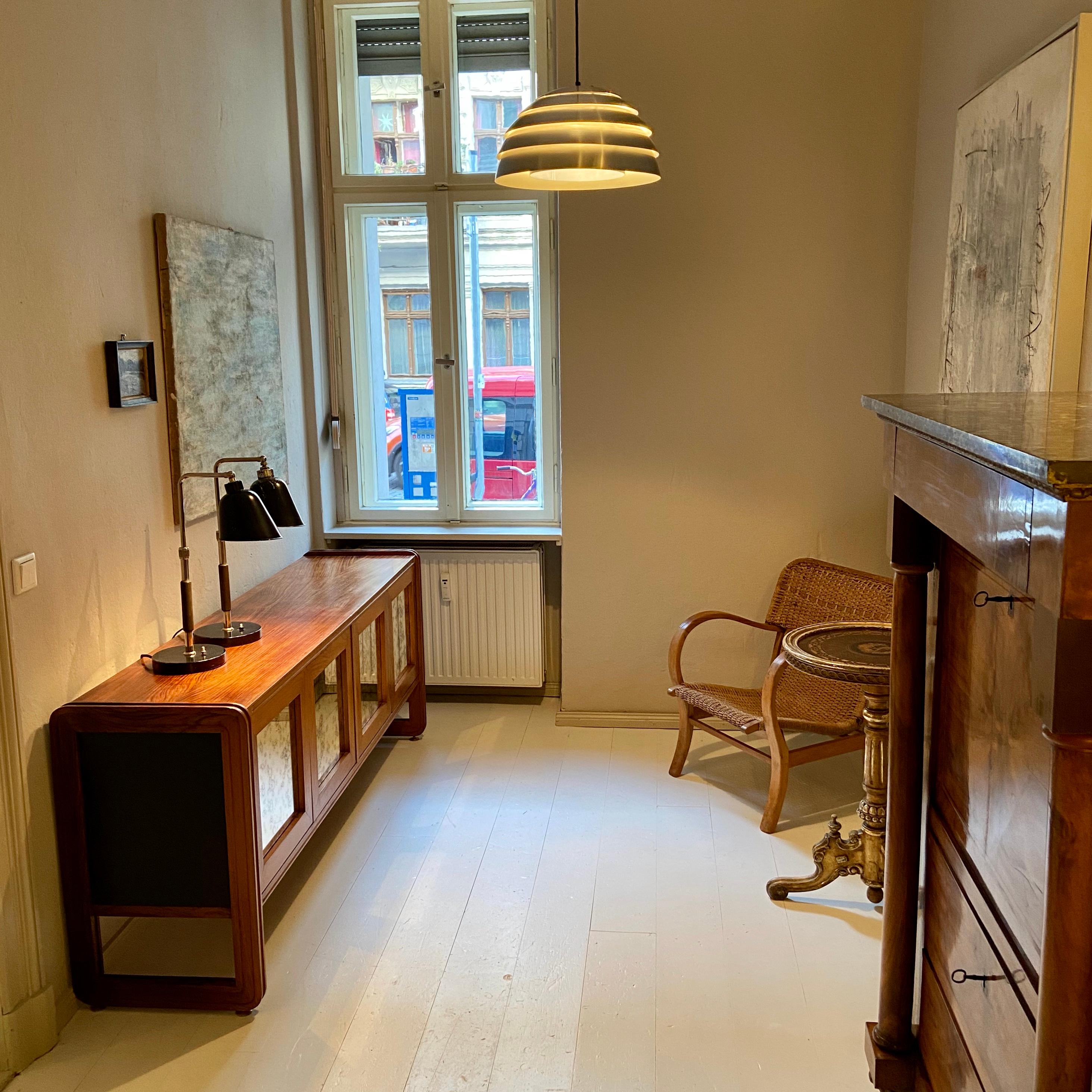 Allemand Paire de lampes de table Bauhaus 1930 GOETHE de Christian Dell pour Bünte & Remmler en vente