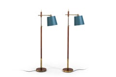 Paar Stehlampen aus den 1930/40er Jahren von Lysberg, Hansen & Terp.