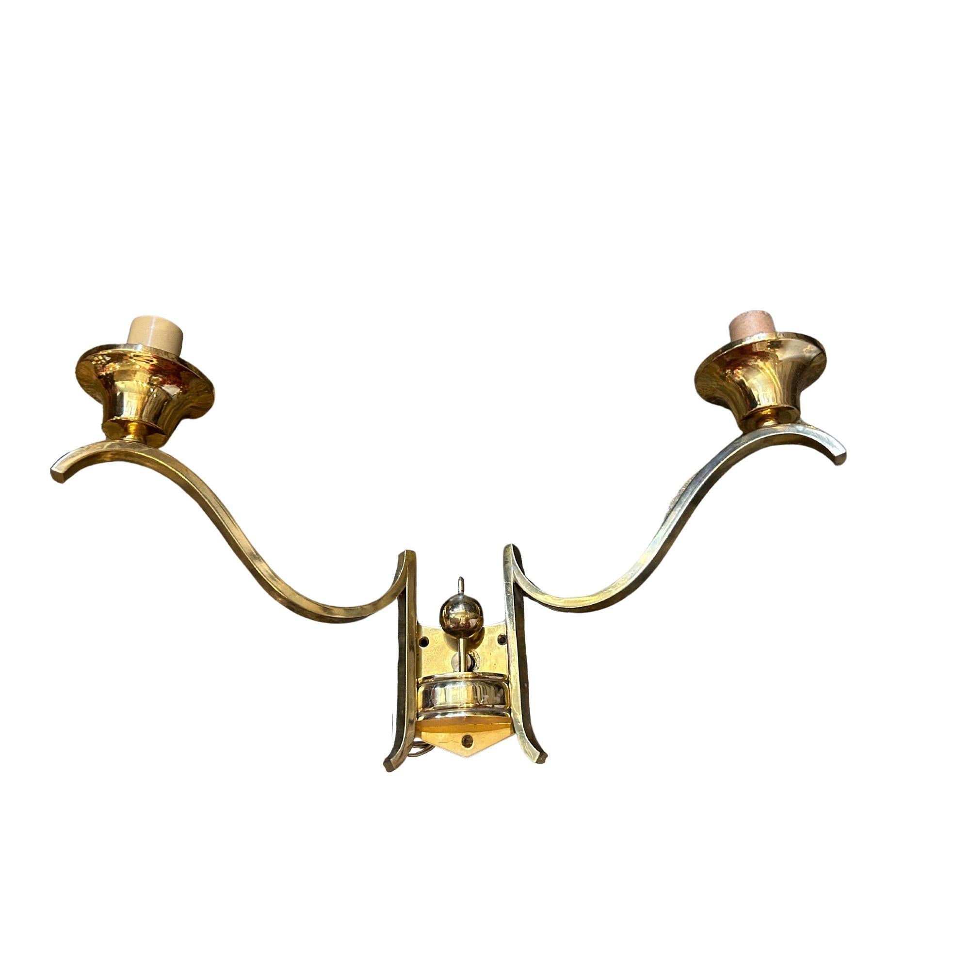 Pair of 1930s Arbus style wall sconce