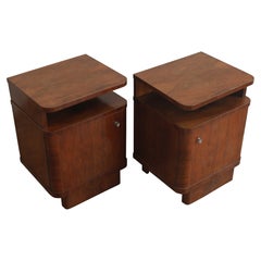 Pair of 1930's Art Deco Bedside Tables