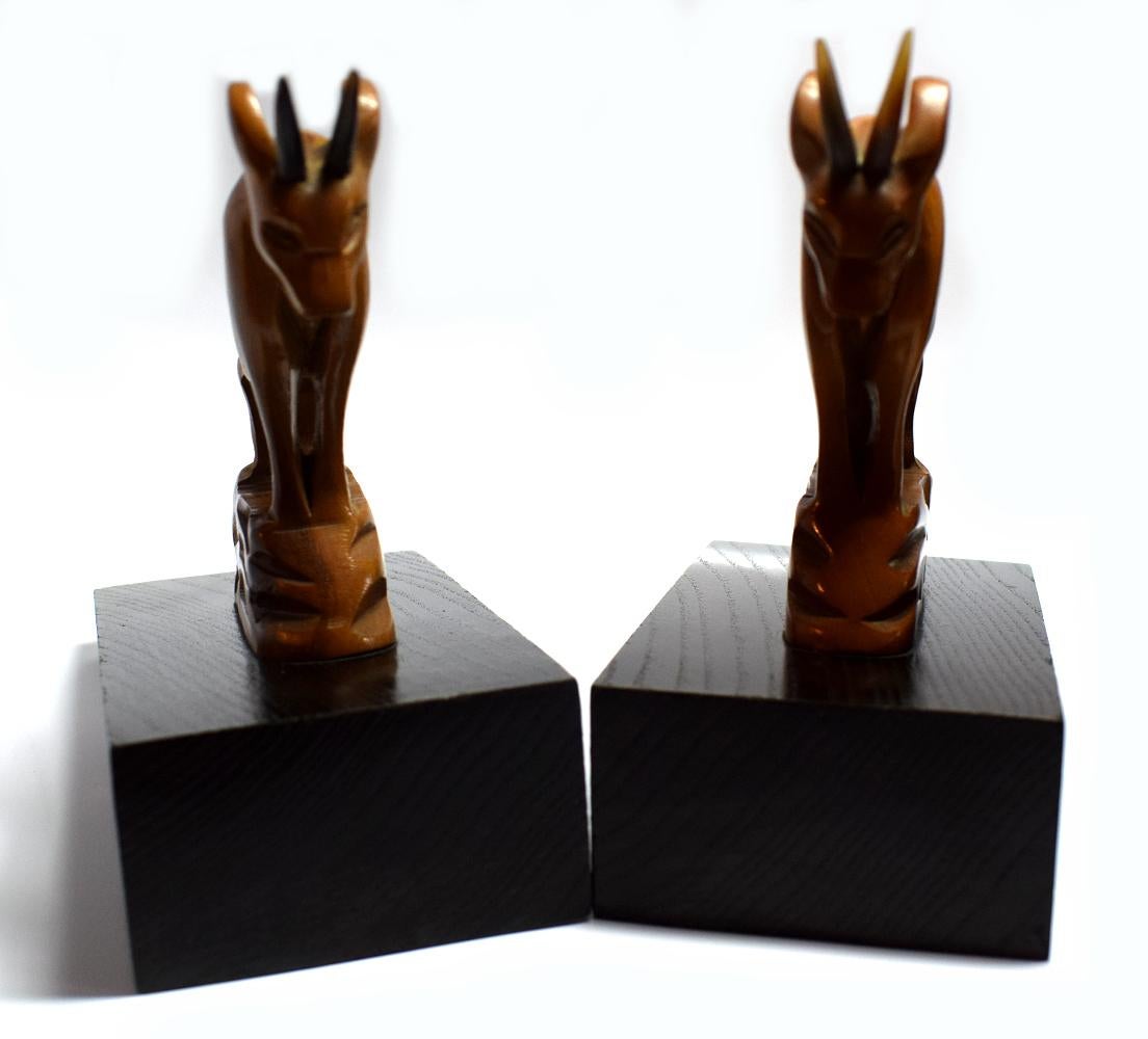 Pair of 1930s Art Deco Bookends In Good Condition In Devon, England