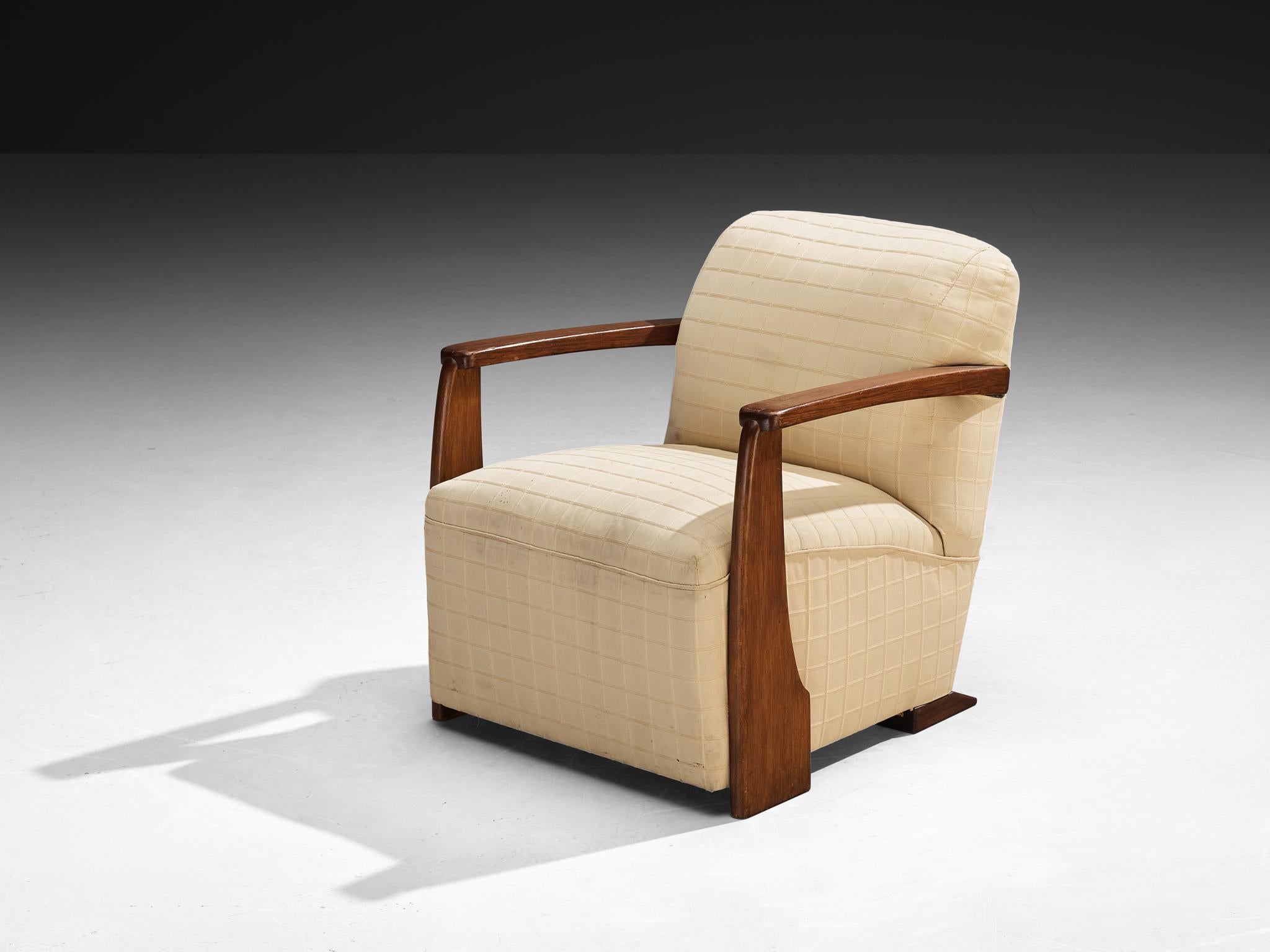 Paire de chaises longues Art Déco en acajou des années 1930 en vente 1