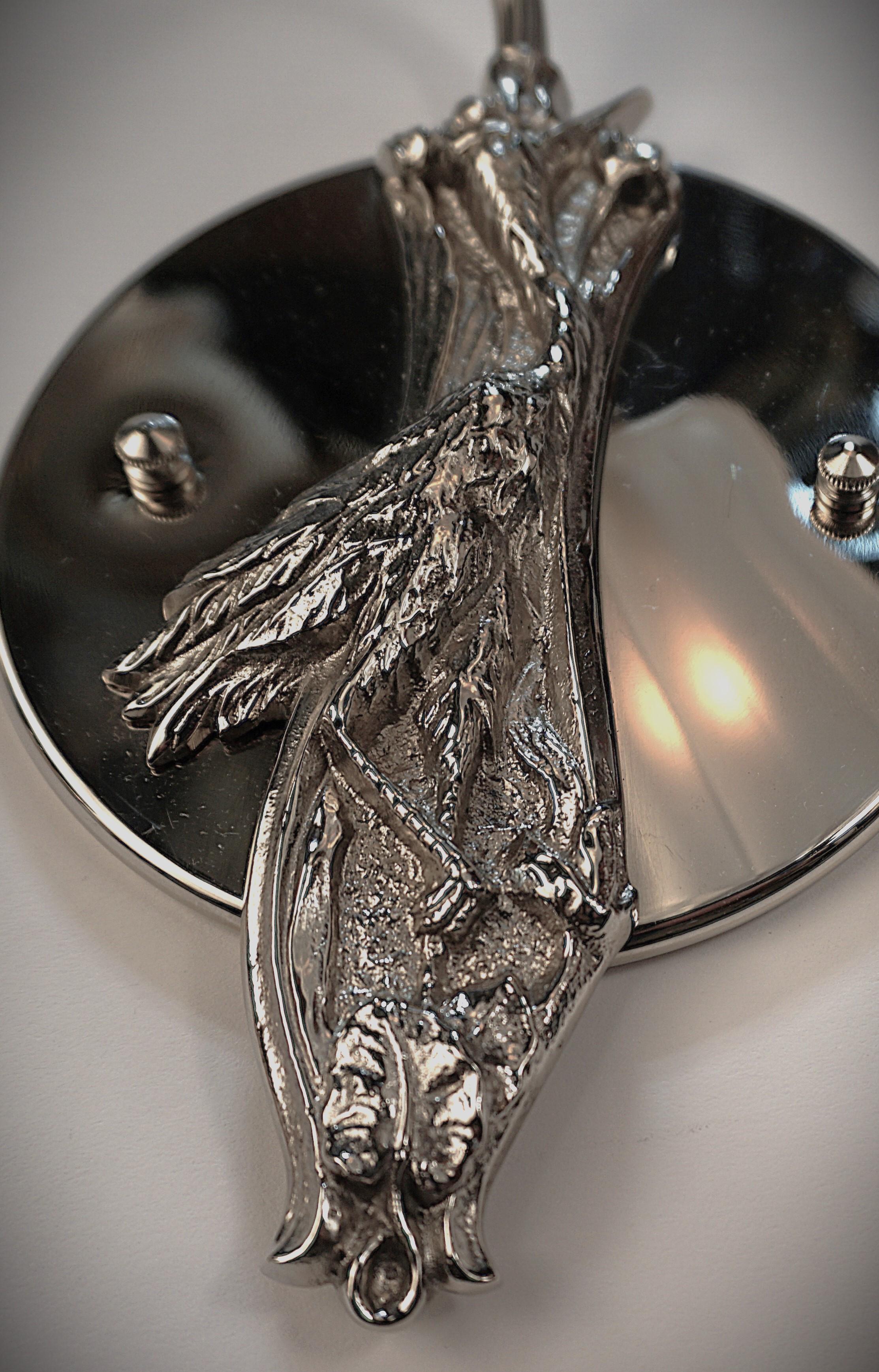 Pair of 1930's Art Deco Wall Sconces by Degue For Sale 2