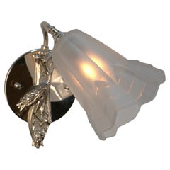 Pair of 1930's Art Deco Wall Sconces by Degue