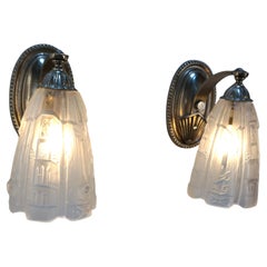 Pair of 1930
s Art Deco Wall Sconces by Paul Gillis