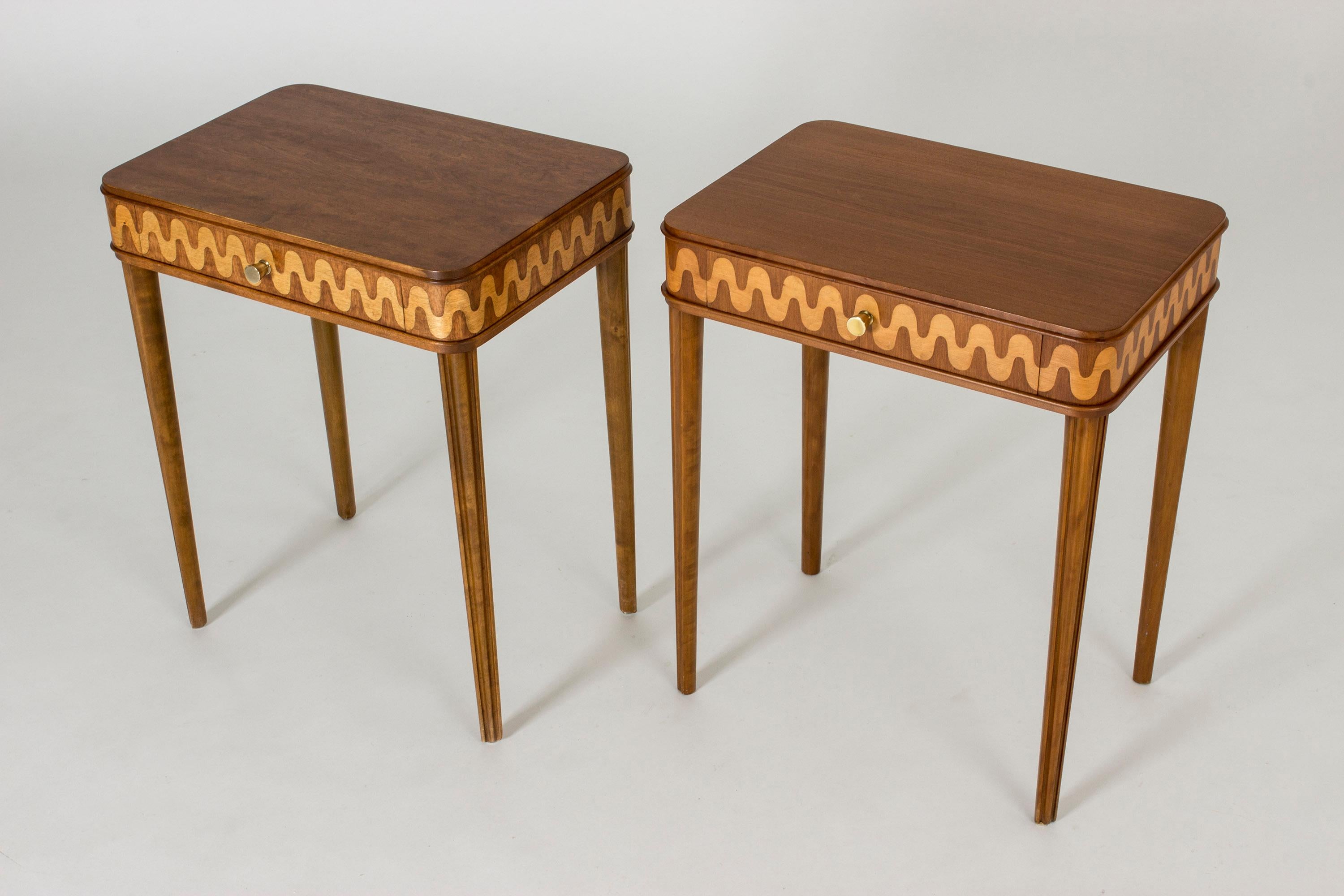 Pair of 1930s Bedside Tables from NK In Good Condition In Stockholm, SE