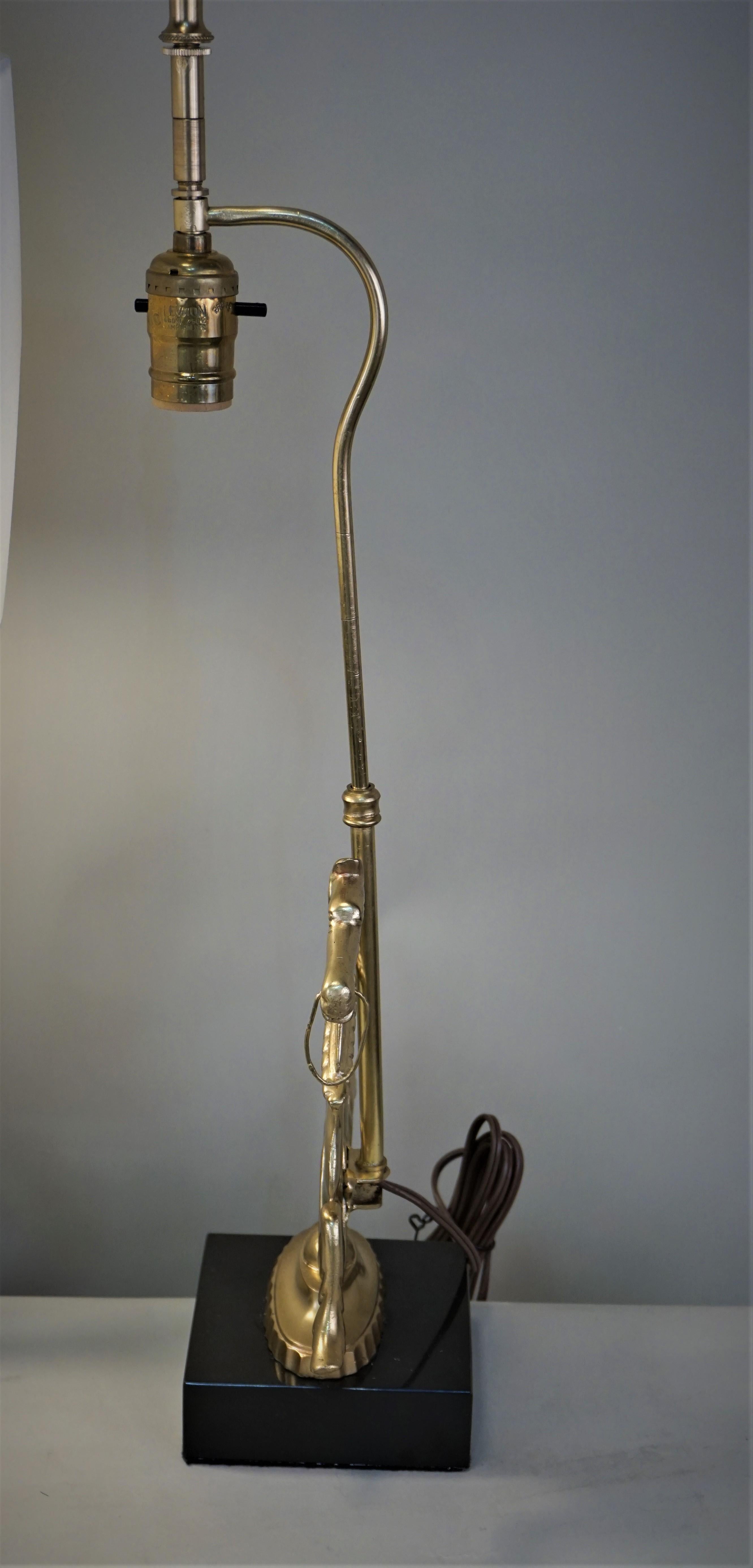 Pair of 1930s Bronze Horse Table Lamps 3