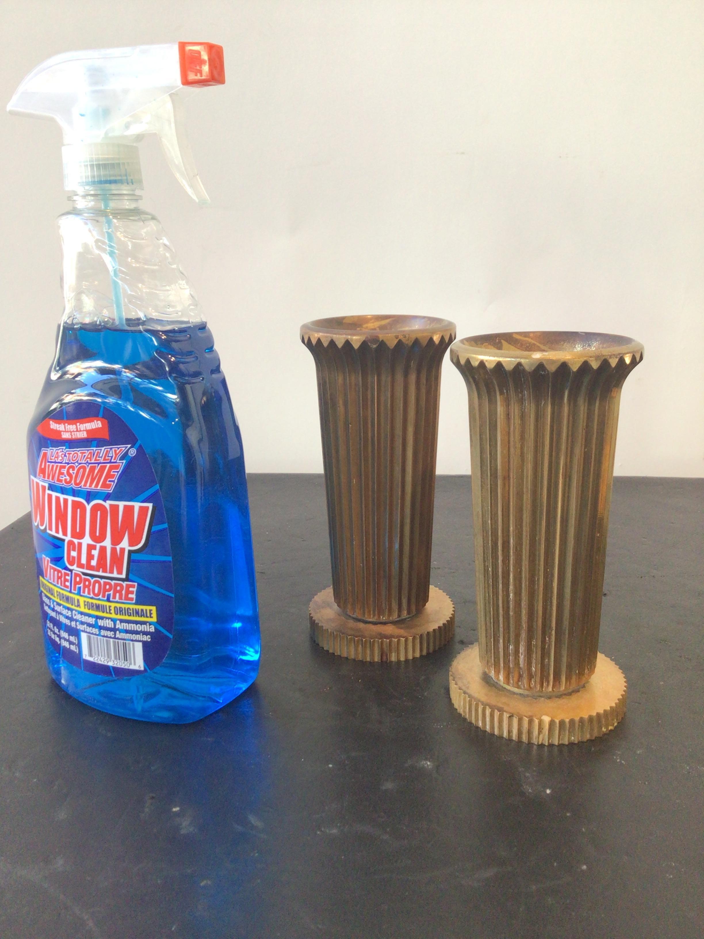 Pair of 1930s bronze vases by Tinos Denmark.