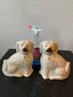 Pair of 1930s Ceramic Stafordshire Dogs