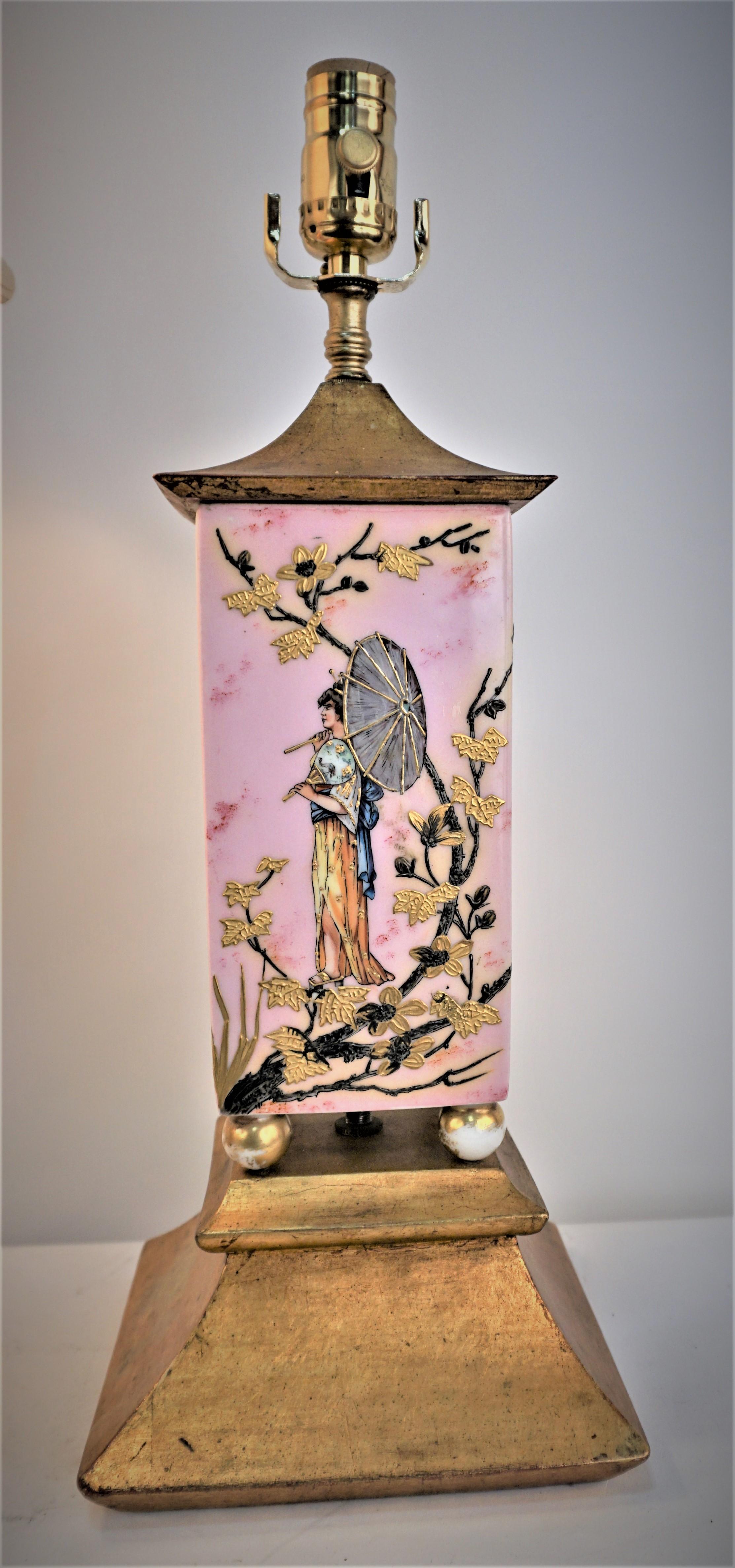 antique chinoiserie lamps