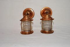 Pair of 1930's Copper Outdoor Sconces
