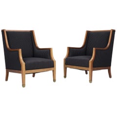 Pair of 1930s Danish Mahogany Armchairs