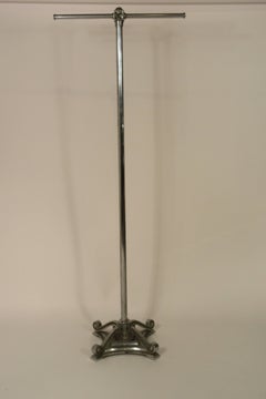 Pair of 1930s Deco Chrome Clothes Racks