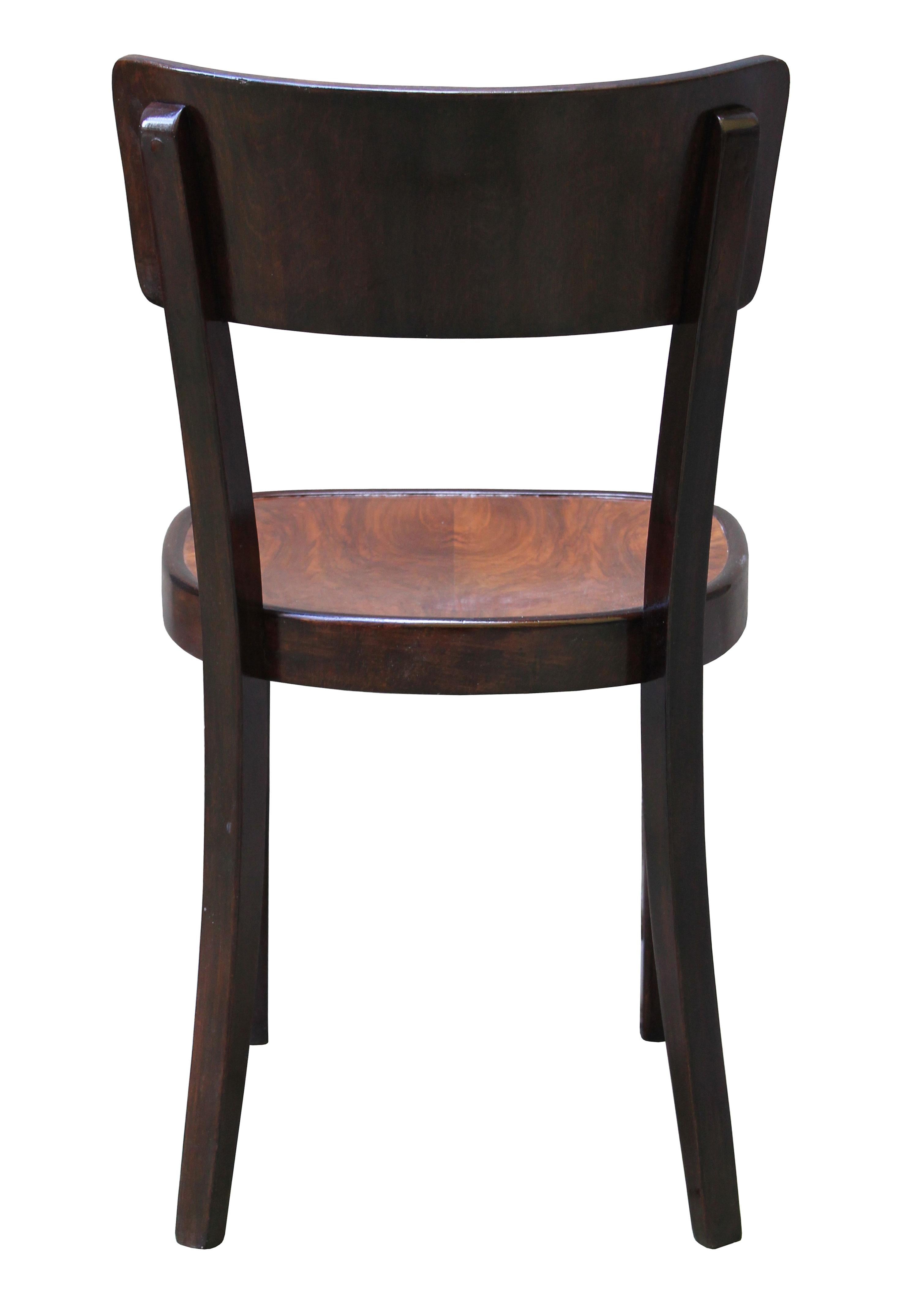 Mid-20th Century Pair of 1930s Dining Chairs Model a 524 3/4 by Thonet For Sale