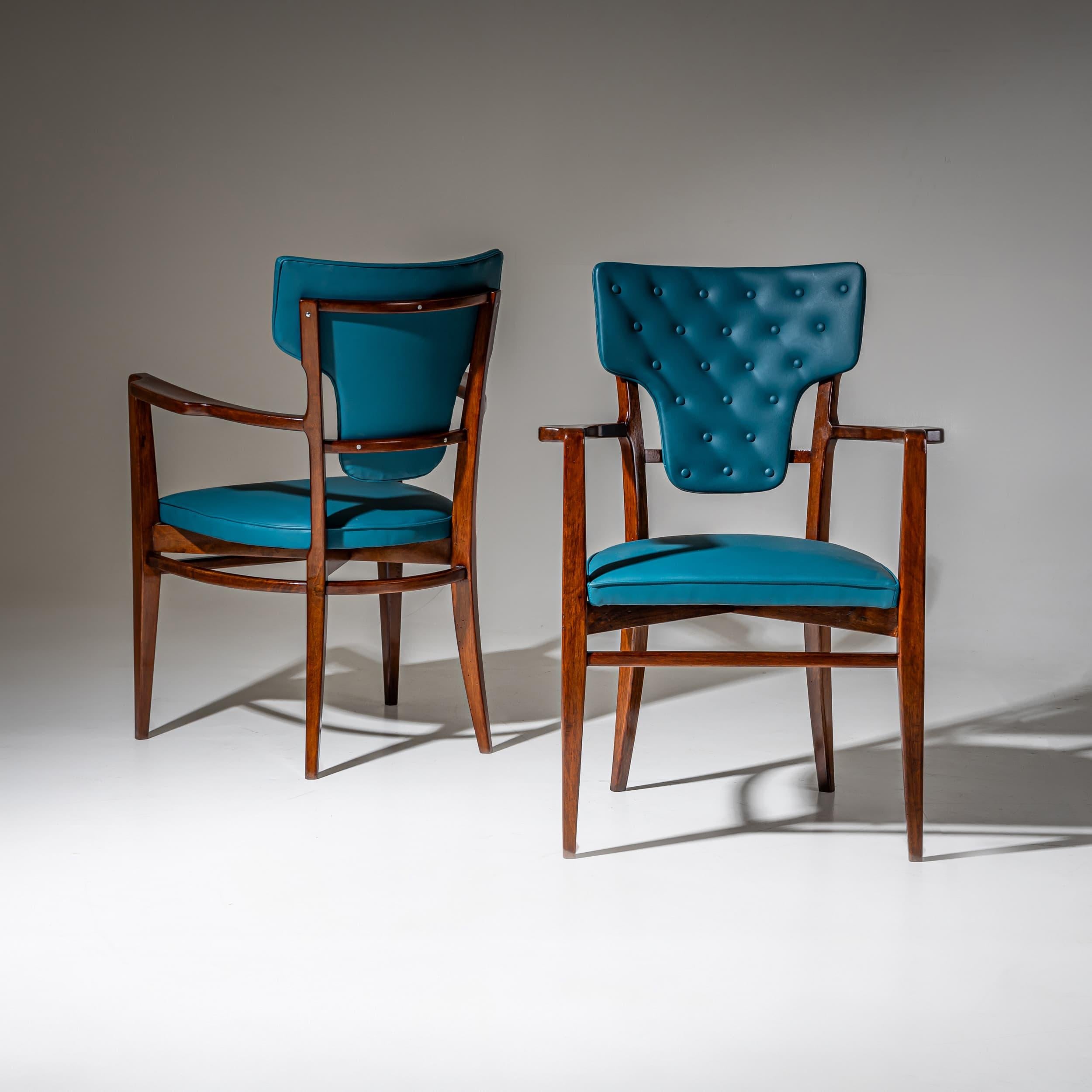 Imitation cuir Paire de fauteuils Erik Gunnar Asplund des années 1930 en vente