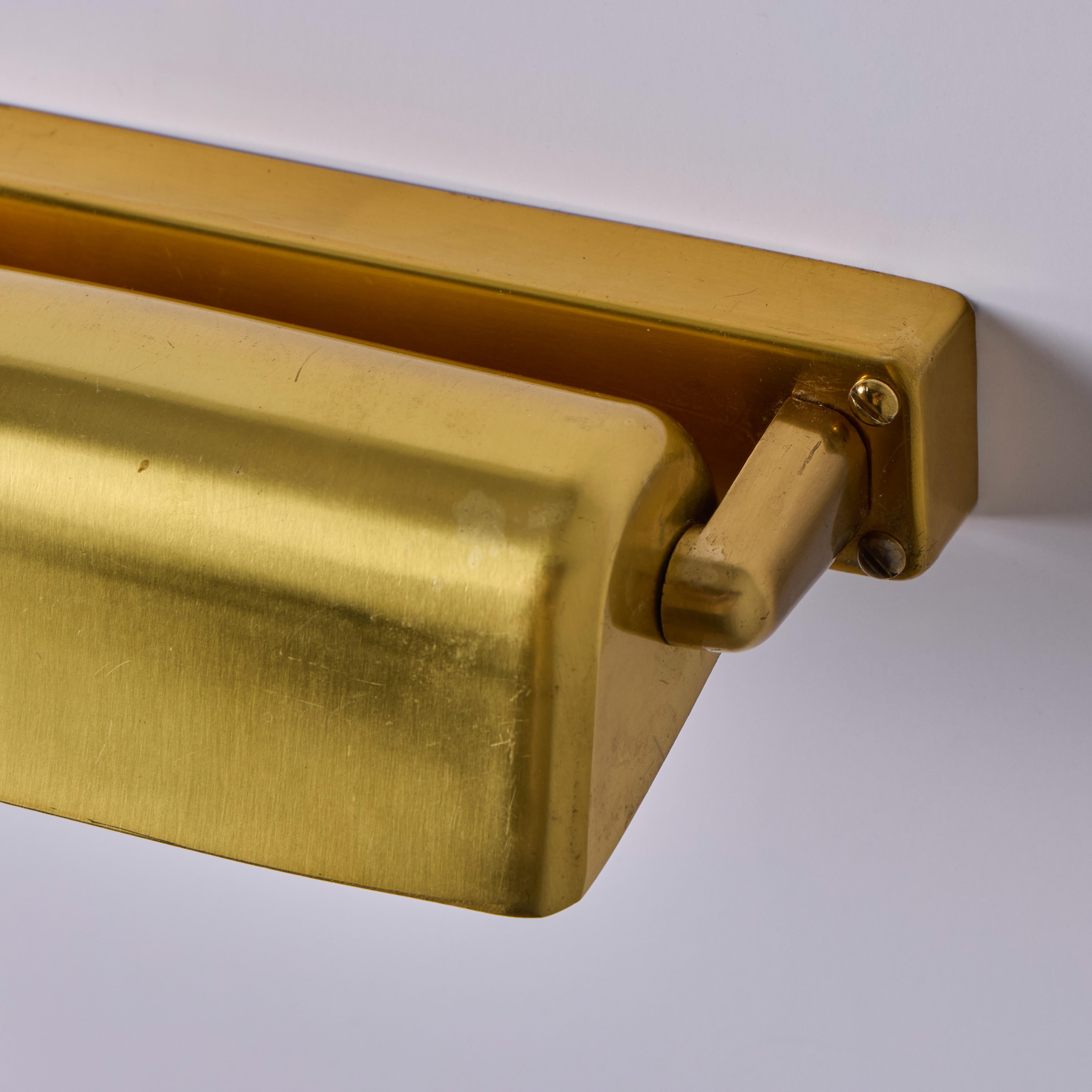 Pair of 1930s Finnish Brass Plug-In Wall Lights Attributed to Paavo Tynell For Sale 3