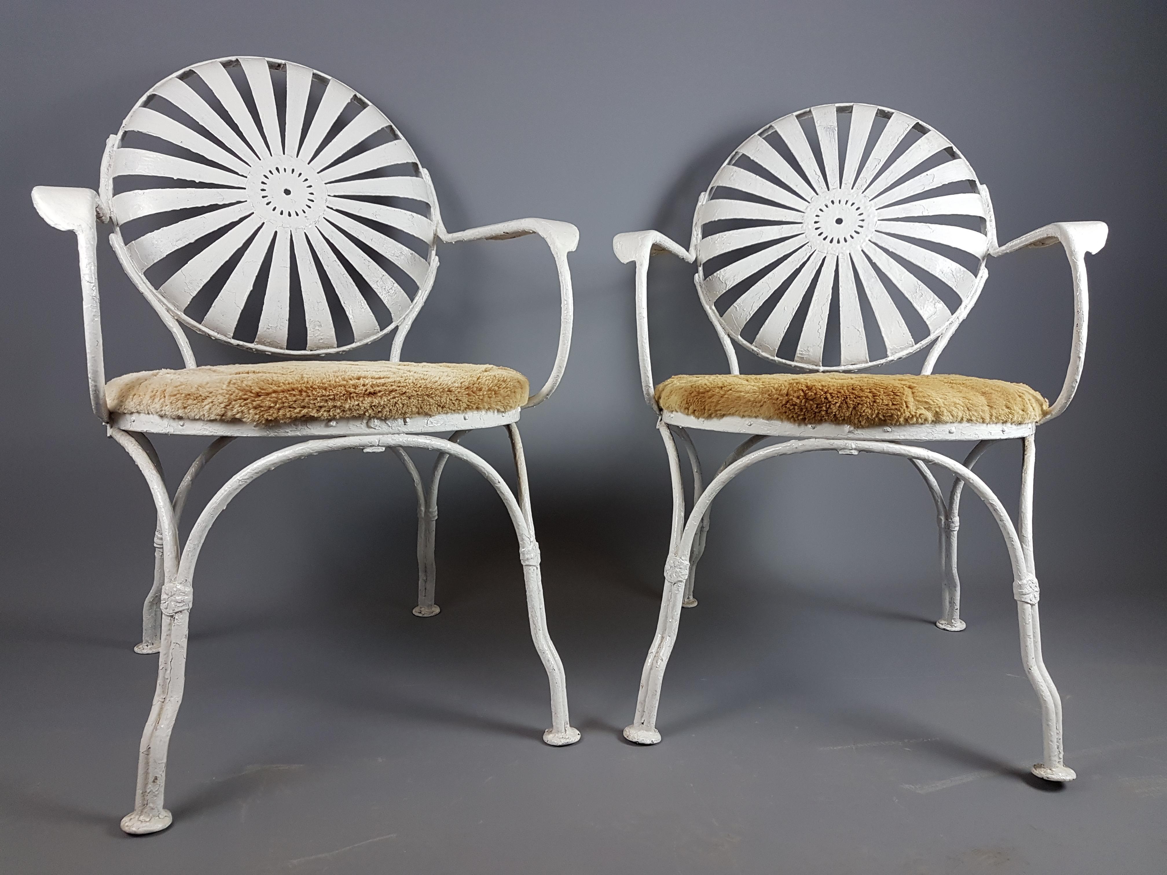 French Pair of 1930s Francois Carre Chairs For Sale