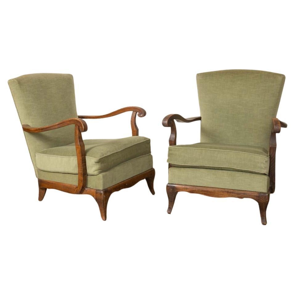 Pair of 1930's French Armchairs