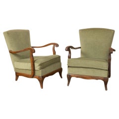Pair of 1930's French Armchairs